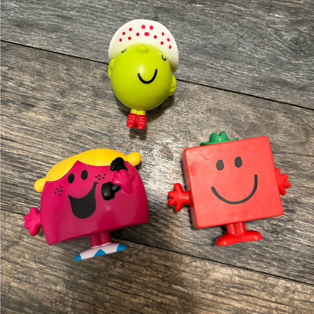 Little Miss and Mr Men McDonalds Toys bundle
Of 3